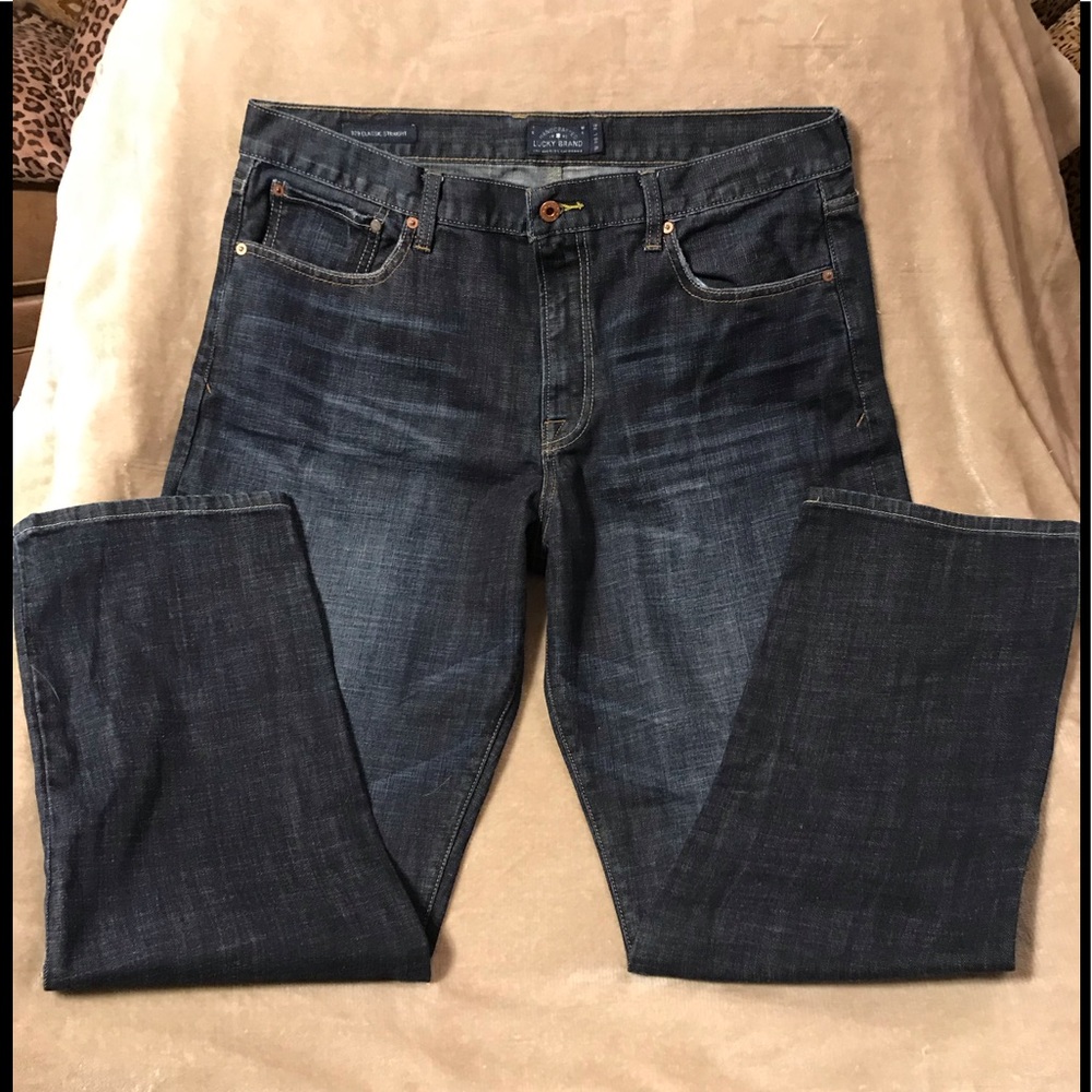 Lucky Brand, Men’s Size: 38/32 Dark Blue Jeans